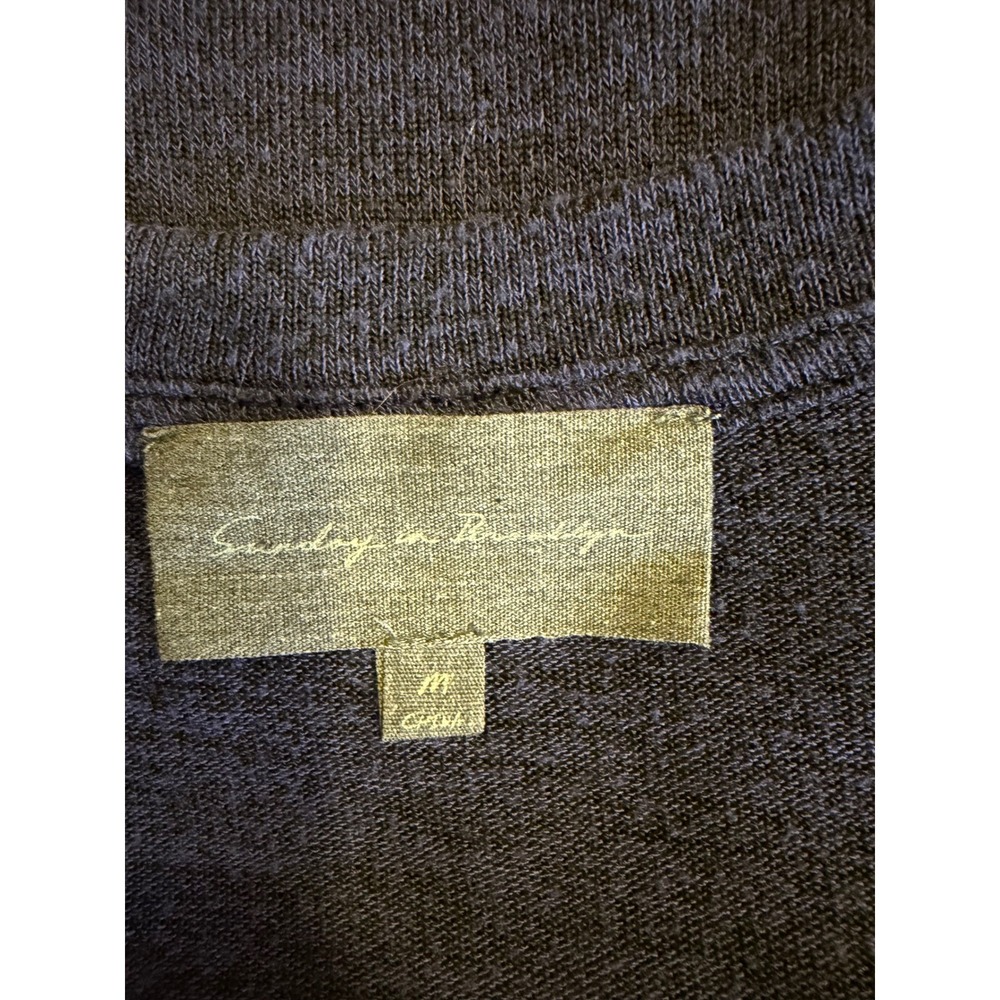 Sunday In Brooklyn Womens Navy Blue Medium Twist Front Casual Top Minimalist - Picture 3 of 6